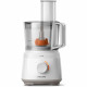 PHILIPS Robot Multifonctions Daily HR7320/00, 700 W, 19 fonctions, 2 vitesses, Disque 2 en 1 en inox, Bol 1,5L, Blanc