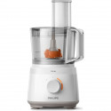 PHILIPS Robot Multifonctions Daily HR7320/00, 700 W, 19 fonctions, 2 vitesses, Disque 2 en 1 en inox, Bol 1,5L, Blanc