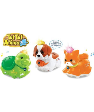 Coffret Trio Tut Tut Animo VTECH - Animaux Domestiques - 3 animaux parlants et roulants - Mixte - De 1 a 5 ans