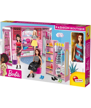 Boutique de mode éco responsable Barbie - Fashion boutique Barbie - en carton rigide avec poupéé Barbie - LISCIANI