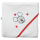 DISNEY Mickey Cape de bain - 80 x 80 cm   Blanc/Rouge