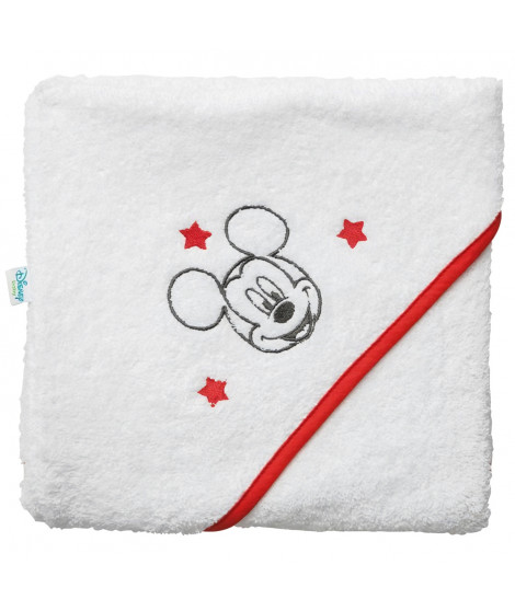 DISNEY Mickey Cape de bain - 80 x 80 cm   Blanc/Rouge