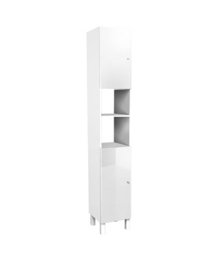 CORAIL Colonne de salle de bain L 30 cm - Blanc brillant