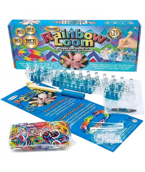 Rainbow Loom Original - Bandai - Métier a tisser avec 600 élastiques - CD00001