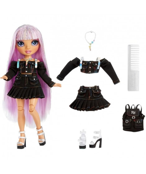 Rainbow High Junior High S3 - Poupée Mannequin Arc-en-Ciel 22cm - Avery Styles (Rainbow)