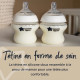 TOMMEE TIPPEE Biberons Closer to Nature, tétine imitant le sein maternel avec valve anti-colique, 260 ml, lot de 6, pastel