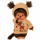 Peluche Monchhichi Sweat Automne - Bandai - Peluche toute douce 20 cm