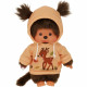 Peluche Monchhichi Sweat Automne - Bandai - Peluche toute douce 20 cm