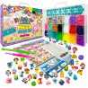 Bandai - Rainbow Loom Mega Combo Set - Fabrication de bracelets - Métier a tisser avec 5600 élastiques - Charms et Perles - C…