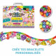 Bandai - Rainbow Loom Mega Combo Set - Fabrication de bracelets - Métier a tisser avec 5600 élastiques - Charms et Perles - C…