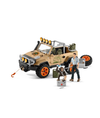 Schleich - Véhicule tout-terrain avec treuil - 42410