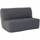 Banquette BZ DREAM - Gris anthracite - 100% coton - L 145 x P 100 x H 90 cm