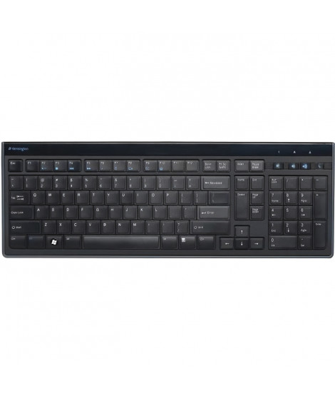 Kensington, clavier filaire Ultra Plat, Advance Fit, AZERTY, Noir