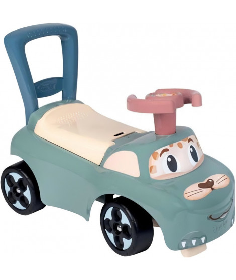 Little Smoby porteur auto en forme de voiture avec coffre a jouets sous le siege - des 10 mois