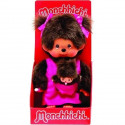 MONCHICHI Peluche Maman et son bébé rose - 20 cm - 23620