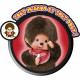 Monchhichi Garçon Bavoir Rouge 20 cm