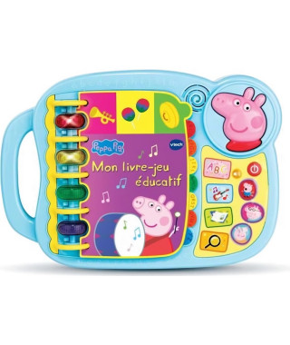 Livre-Jeu Educatif VTECH - Peppa Pig - Sons amusants - 14 pages d'histoires et de jeux