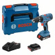 Perceuse-visseuse a percussion Bosch Professional GSB 18V-21 + 2 batteries 2,0Ah + LBOXX - 06019H1107