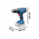 Perceuse-visseuse a percussion Bosch Professional GSB 18V-21 + 2 batteries 2,0Ah + LBOXX - 06019H1107