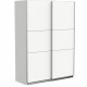 Armoire GHOST - Décor blanc mat - 2 Portes coulissantes - L.148 x P.59,9 x H.203 cm - DEMEYERE