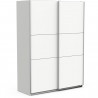 Armoire GHOST - Décor blanc mat - 2 Portes coulissantes - L.148 x P.59,9 x H.203 cm - DEMEYERE