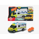 Ambulance Samu - Dickie - IVECO Daily - Roue libre - Effets sonores et lumineux