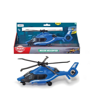 Hélicoptere Gendarmerie Airbus 23cm - Dickie - Roues Libres - Bleu - Mixte - Des 3 Ans