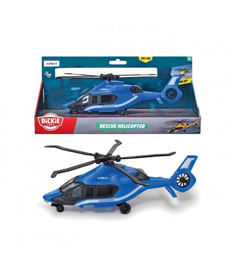 Hélicoptere Gendarmerie Airbus 23cm - Dickie - Roues Libres - Bleu - Mixte - Des 3 Ans