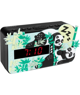 BIGBEN R15PANDA3D Reveil Face Effet 3D Decor Panda