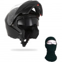 STORMER Casque  Modulable Turn Noir Verni + Cagoule