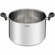 TEFAL E3086404 Primary Marmite 28 cm + couvercle, Garantie 10 ans, Acier inoxydable de premiere qualité, Induction, Mijoter