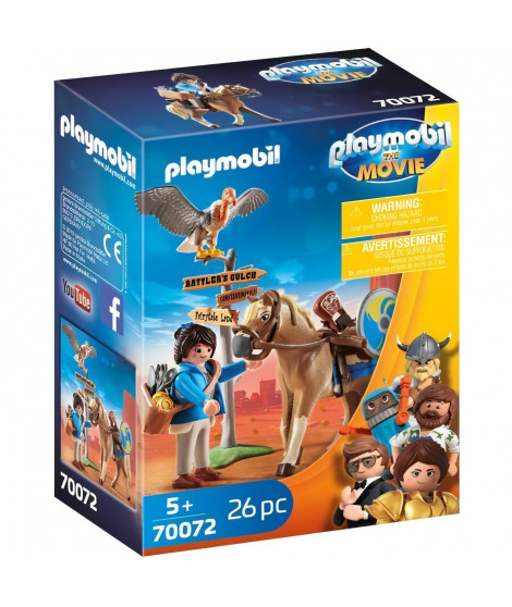 PLAYMOBIL 70072 - PLAYMOBIL THE MOVIE Marla avec cheval