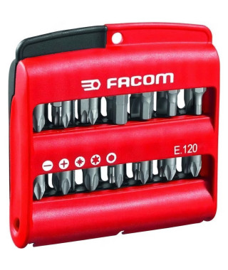 Boîte 28 embouts (Fente / PH / PZ / 6 pans / Torx) - FACOM - E.120PB