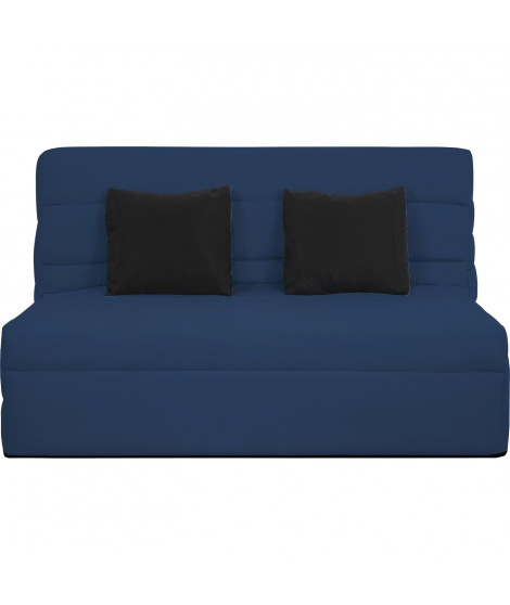 Banquette BZ 2 places - DUNLOPILLO - ReVEUR - Matelas Slyde 13cm - Bleu