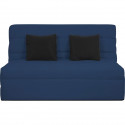 Banquette BZ 2 places - DUNLOPILLO - ReVEUR - Matelas Slyde 13cm - Bleu