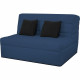 Banquette BZ 2 places - DUNLOPILLO - ReVEUR - Matelas Slyde 13cm - Bleu