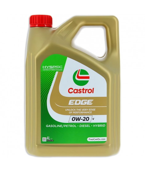 Huile moteur - CASTROL - EDGE 0W-20 V - 4L