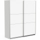 Armoire GHOST - Décor blanc mat - 2 Portes coulissantes - L,178,1 x P.59,9 x H.203 cm - DEMEYERE