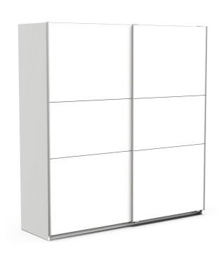 Armoire GHOST - Décor blanc mat - 2 Portes coulissantes - L.194,5 x P.59,9 x H.203 cm - DEMEYERE