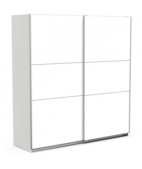 Armoire GHOST - Décor blanc mat - 2 Portes coulissantes - L.194,5 x P.59,9 x H.203 cm - DEMEYERE