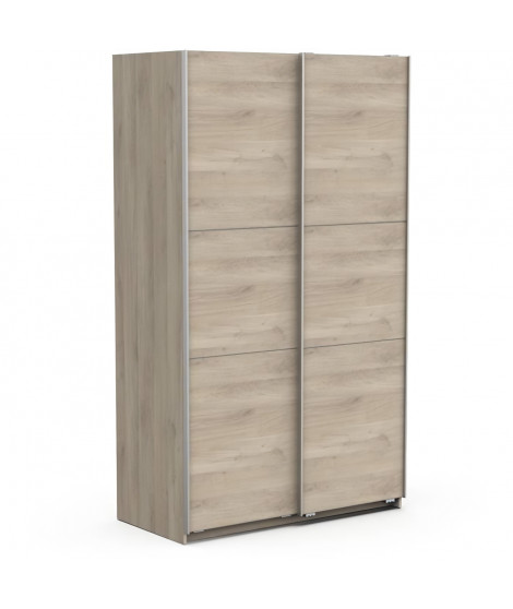 Armoire GHOST - Décor chene kronberg - 2 Portes coulissantes - L.116,5 x P. 59,9 x H. 203 cm - DEMEYERE