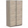 Armoire GHOST - Décor chene kronberg - 2 Portes coulissantes - L.116,5 x P. 59,9 x H. 203 cm - DEMEYERE