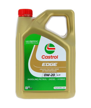 Huile moteur - CASTROL - EDGE 0W-20 LL IV - 5L