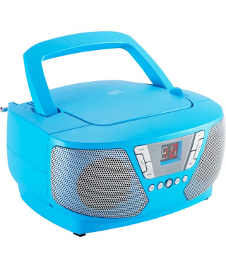 Lecteur Radio CD Portable - BIGBEN INTERACTIVE - CD60BLSTICK - Bleu + Stickers