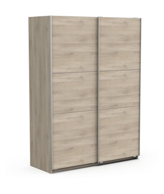 Armoire GHOST - Décor chene kronberg - 2 Portes coulissantes - L.148 x P.59,9 x H.203 cm - DEMEYERE