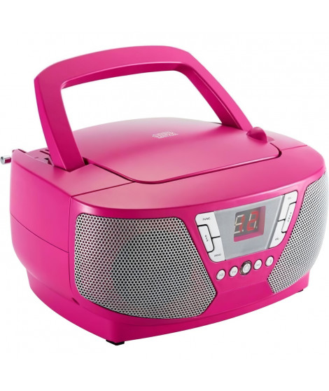 Lecteur Radio CD Portable - BIGBEN INTERACTIVE - CD60RSSTICK - Rose + Stickers