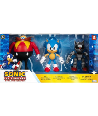 SONIC - Coffret 3 figurines - 10 cm - JAKKS - 491175
