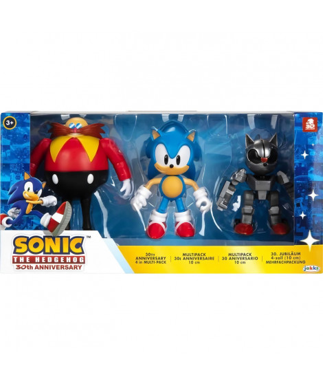 SONIC - Coffret 3 figurines - 10 cm - JAKKS - 491175