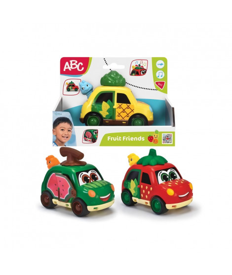 Dickie - ABC Fruit Friends  3 Modeles - Fonctions Sonores et Accessoires - Des 12 Mois