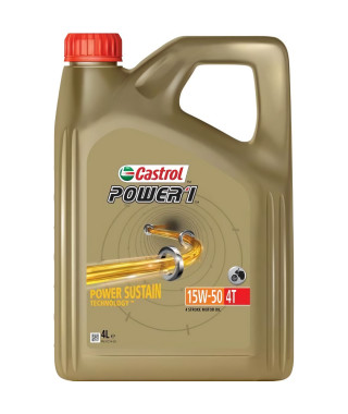 Huile moteur - CASTROL - Power1 4T 15W-50 - 4L